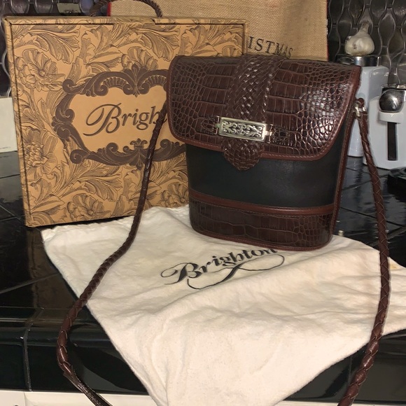Brighton Handbags - Vintage Brighton Crossbody Bag, Dust Cover & the Box.. No. 738934